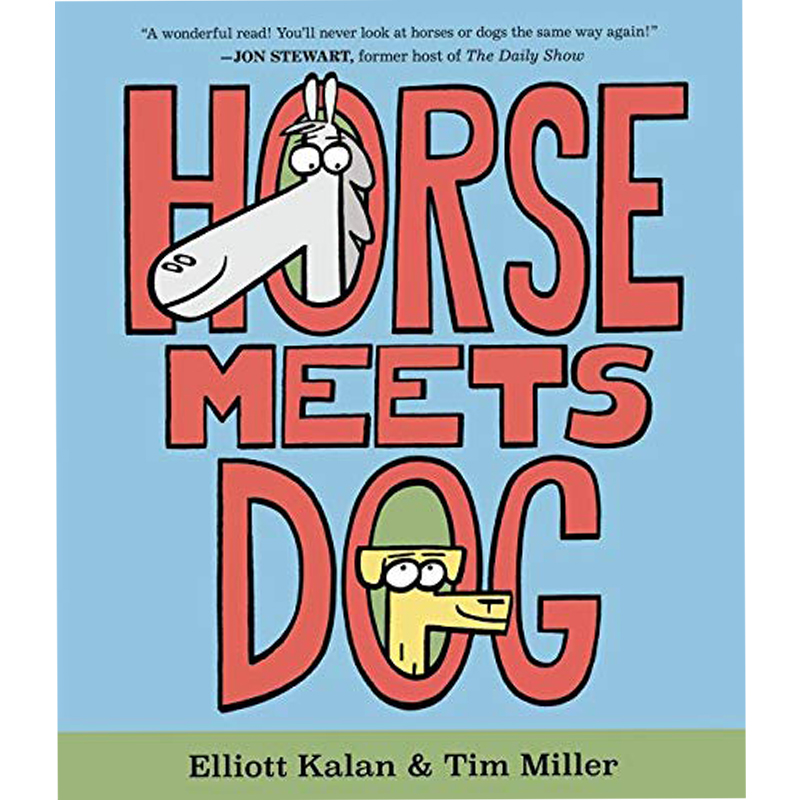 【现货】马遇到狗英文儿童绘本交通工具城市人文进口原版书Horse Meets Dog Kalan著Balzer & Bray出版
