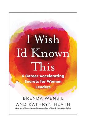 【预售】我希望我知道这一点I Wish I'D Known This英文商业行销平装进口原版书Wensil  Brenda Berrett-Koehler