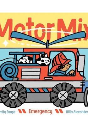 【预售】混搭电动机突发情况Motor Mix英文儿童趣味Emily Snape精装Chronicle Books进口原版书9781452148380