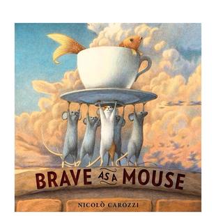 97805931818 House Mouse英文兒童繪本人際關系3 Nicolo 像老鼠一樣勇敢Brave Carozzi進口原版 書Random 6歲精裝 現貨