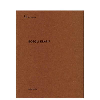 【预售】Boegli Kramp 建筑事务所Boegli Kramp英文建筑师工作室Heinz Wirz平装Quart Publishers进口原版书9783037610787