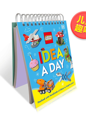 【现货】【DK】乐高每日创意： 数百个激发你灵感的点子！英文儿童趣味进口原版外版书精装3-6周岁LEGO Idea A Day: Packed with
