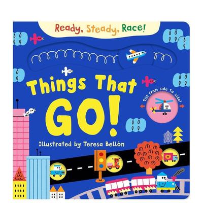 【预售】预备稳住Ready， Steady， Race! Things That Go英文儿童趣味Books Macmillan Children's纸板书3-6岁Macmillan Childre