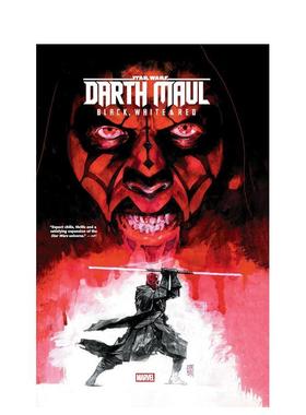 【预售】星球大战达斯摩尔——黑色白色和红色珍藏版Star Wars Darth Maul - Black White & Red Treasury Edition英文漫画平装