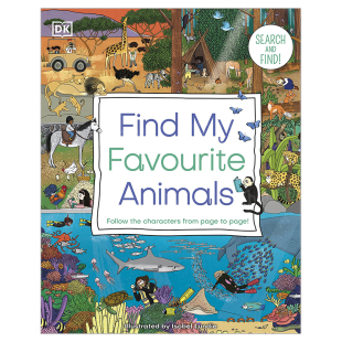 Favourite Children 寻找我 外版 书纸板书Find 动物英文儿童趣味进口原版 喜欢 AnimalsDKDK 预售