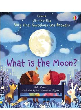 【预售】【问答翻翻书】什么是月亮英文儿童绘本知识百科进口原版外版书3-6周岁【Lift the Flap Very First Questions and Answ