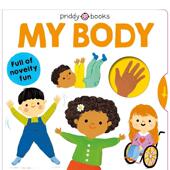 纸板书Priddy Little 我 Body英文儿童绘本身体认知启蒙Roger 小世界 World 现货 Books 6岁 身体 US3 Priddy
