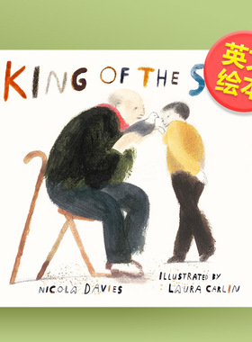 【预售】【英国插画师Laura Carlin】天空之王英文儿童绘本插画师进口原版外版书平装3-6周岁King of the SkyNicola Davies Walke