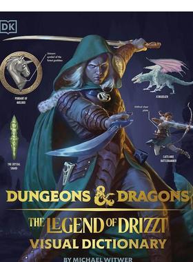 【现货】龙与地下城 Drizzt 的传说Dungeons & Dragons The Legend of Drizzt Visual Dictionary英文艺术插画原画设定集Michael