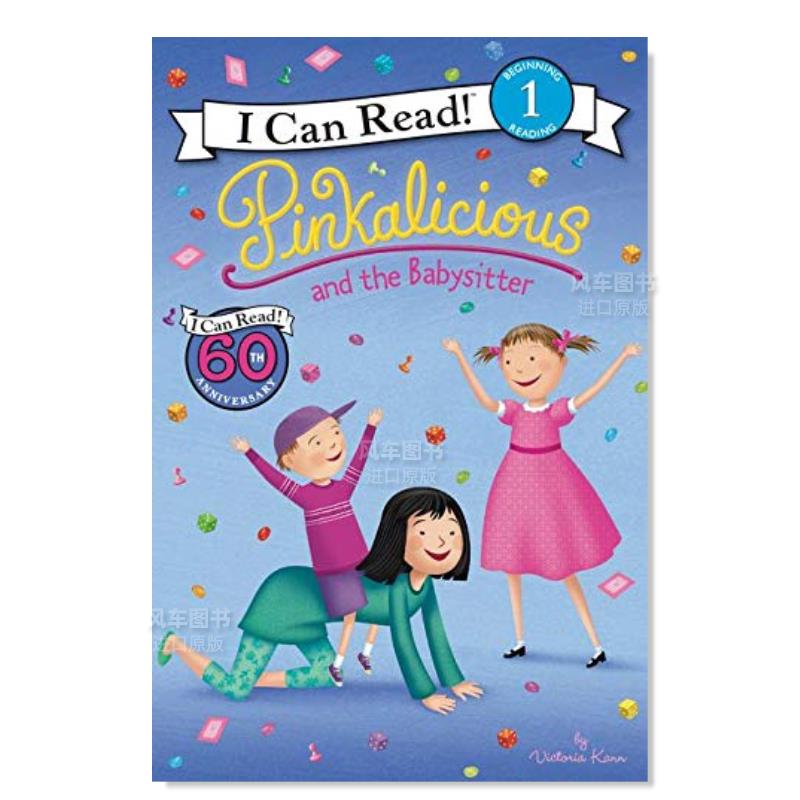 【现货】【粉红公主】保姆英文儿童分阶阅读进口原版书Pinkalicious and the Babysitter Kann著Harpercollins出版