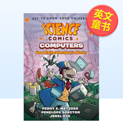 【预售】计算机数字硬件的工作原理平装【Science Comics】Computers英文儿童漫画平装9-12岁first second进口原版书9781626727663