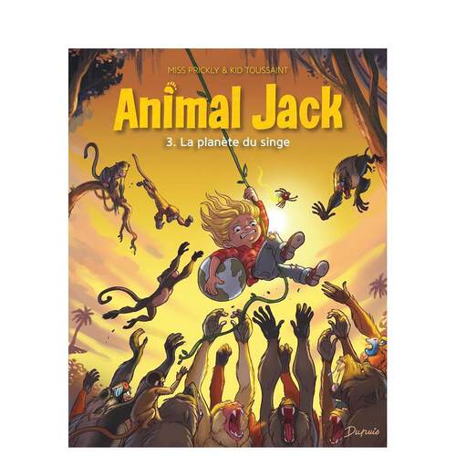 【现货】动物杰克-第3卷-猴子星球Animal Jack - Tome 3 - La planète du singe法文漫画Kid ToussaintDupuis进口原版书97910347