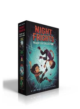 【现货】夜惊猫系列盒装Night Frights Fraidy-Cat Collection 英文青少年读物Joe McGee Aladdin进口原版书9781665940023