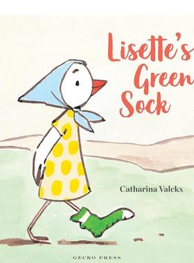 【现货】李斯特的绿袜子Lisette’s Green Sock英文儿童绘本人际关系Catharina Valckx?精装Gecko Press6-9岁进口原版书978177657