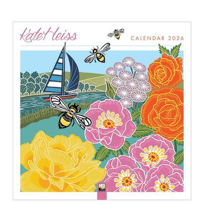 【预售】【Flame Tree】Kate Heiss版画作品 2026年挂历艺术日历Kate Heiss Wall Calendar 2026英文文创进口原版9781835623633