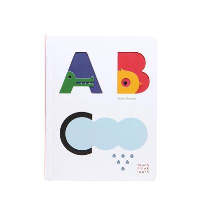 【预售】【触摸书】ABC【TouchThinkLearn】ABC英文儿童自然拼读3-6岁纸板Xavier Deneux进口原版书Chronicle Books9781452145037
