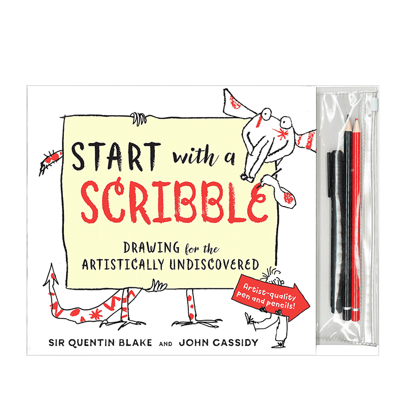 【现货】从涂鸦开始:为未被发现的艺术而画英文儿童艺术启蒙进口原版书精装Start with a Scribble: Drawing for the Artisticall