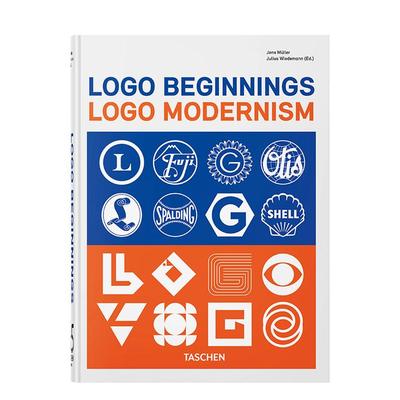 【现货】标志起源 现代主义标志设计【45th Anniversary Edition】Logo Beginnings英文平面字体图案标志设计Jens Müller精装TAS