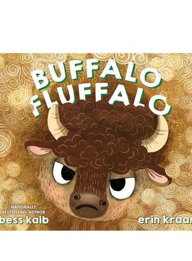 【现货】水牛绒牛Buffalo Fluffalo英文儿童绘本自我认知情绪管理Bess Kalb精装Random House 3-6岁进口原版书97805935 530