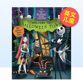 9岁Disney The 翻翻书英文儿童趣味进口原版 Nightmare Bef 蒂姆·波顿 外版 预售 迪士尼 6岁 Burton Tim 圣诞夜惊魂 书精装