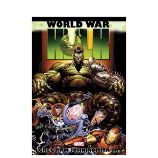 新印刷 Omnibus Printing 绿巨人世界大战绿巨人合集 Marvel War 书Hulk 进口原版 预售 New Hulk 英文漫画精装 World