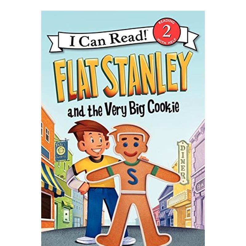 【现货】【纸片人斯坦利】大饼干Flat Stanley and the Very Big Cookie英文儿童分阶阅读BrownHarpercollins3-6岁进口原版书9780