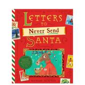 Griswold精装 现货 Send Bushel 永远不要给圣诞老人写信Letters Peck6 and Never Santa英文儿童绘本节日庆典David 9岁进口