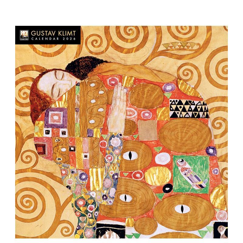 【现货】【Flame Tree】古斯塔夫克里姆特 2026年挂历艺术日历Gustav Klimt Wall Calendar 2026英文文创进口原版9781835623459