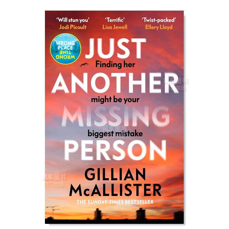 【预售】又一个失踪者Just Another Missing Person英文小说原版图书进口外版书籍McAllister, Gillian Michael Joseph