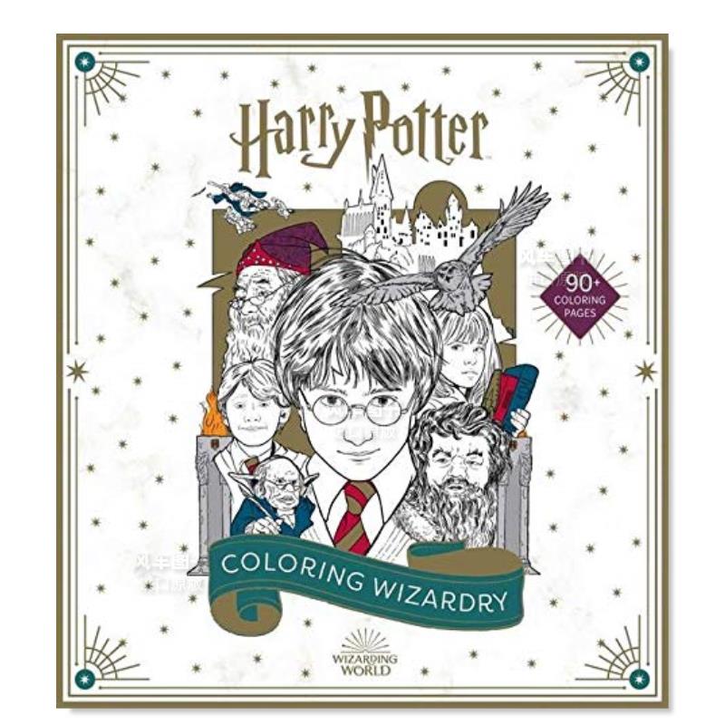 【预售】哈利波特 Harry Potter: Coloring Wizardry着色书激发创造力进口英文正版书籍