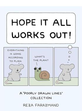 【现货】希望一切顺网络人气漫喵呜,原来你是这种汪Hope It All Works Out! 英文漫画Reza Farazmand平装Andrews McMeel Publishi