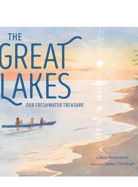 【预售】五大湖The Great Lakes英文儿童故事6-9岁精装ROSENSTOCK  BARB进口原版书Knopf9780593374351