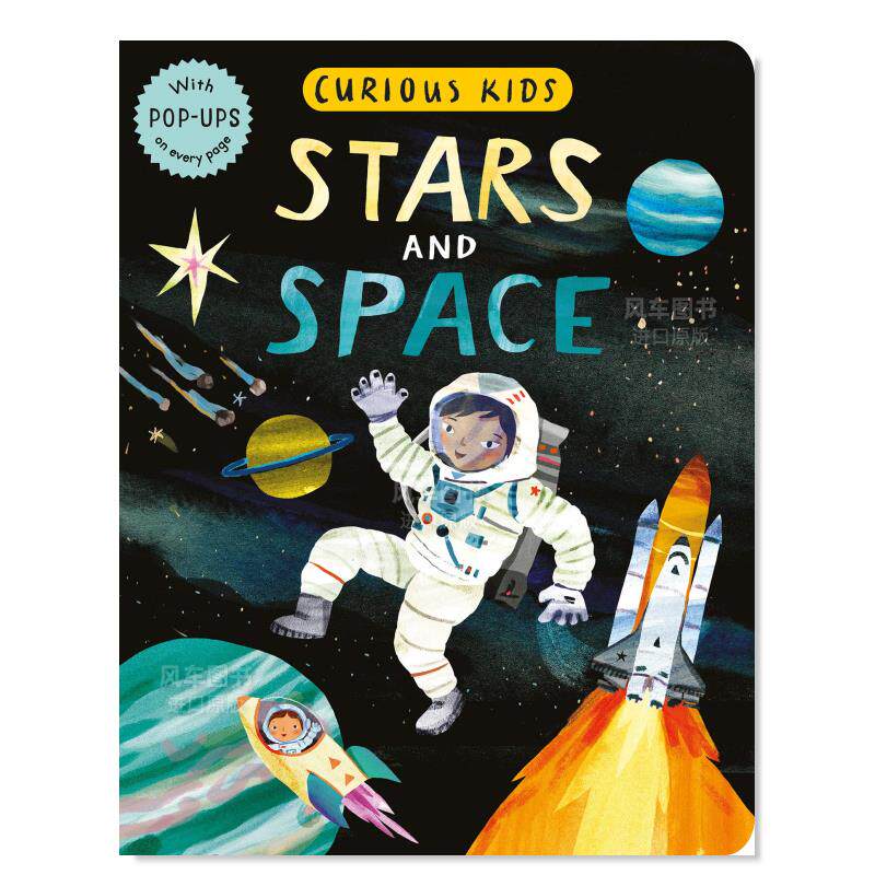 【预售】好奇的孩子:星星与太空英文儿童立体进口原版外版书3-6周岁Curious Kid: Stars and SpaceMARXTiger Tales