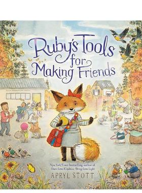 【现货】鲁比的交友工具Ruby's Tools for Making Friends英文儿童绘本人际关系Apryl Stott精装Paula Wiseman3-6岁进口原版书978