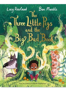 【预售】三只小猪的书英文儿童绘本虚构类进口原版外版书3-6周岁The Three Little Pigs and the Big Bad BookBen MantlePan Macm