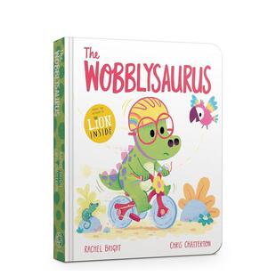 【预售】摇摆恐龙The Wobblysaurus英文儿童绘本虚构类Rachel Bright纸板书Orchard Books3-6岁进口原版书9781408373378