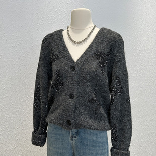 冬季女士拼色加厚圆领毛衣女款2025新款秋冬爆款内搭可外穿打底衫