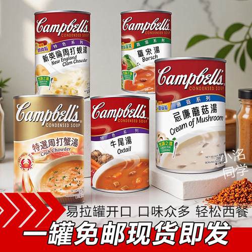 港版金宝汤罐头西式速食忌廉汤