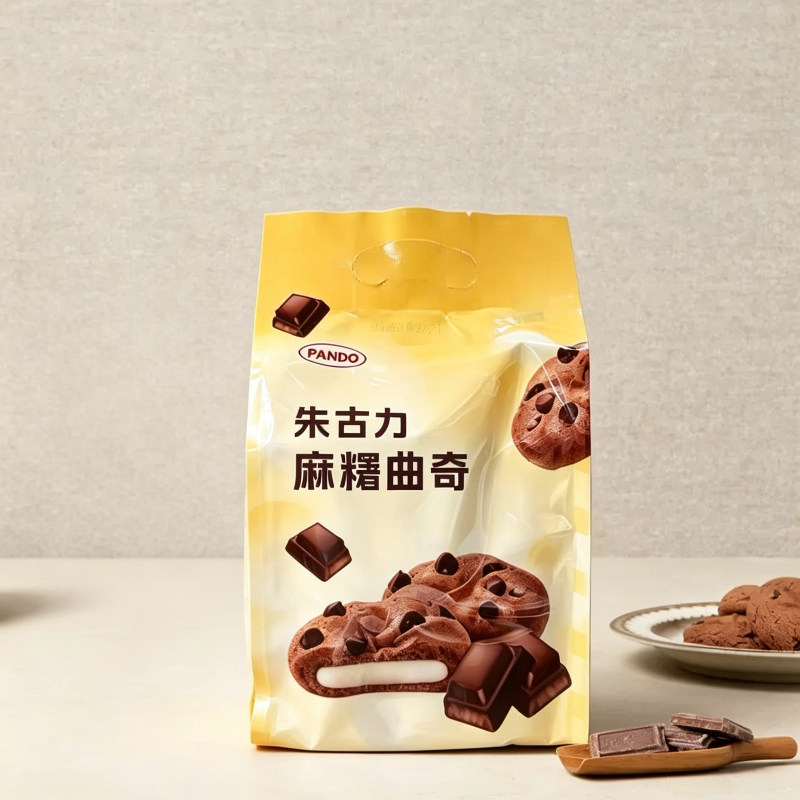 香港代购潘多巧克力麻薯曲奇夹心麻薯进口零食休闲聚会办公小吃