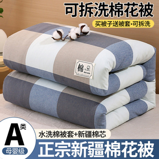 可拆洗新疆棉花被冬被春秋被夏被四季 加厚学生宿舍 被子被芯冬季