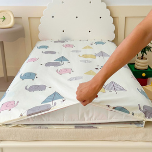 A类婴儿童全棉床垫套褥子套床罩全包床单纯棉幼儿园垫子套小床笠