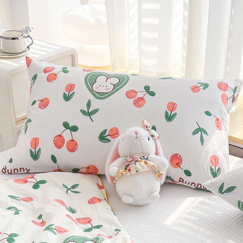 枕套水洗棉单个装枕头套学生宿舍