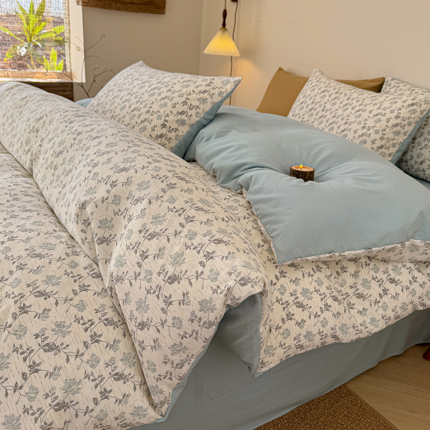 小碎花春夏季床上四件套田园风被套床单非全棉纯棉学生宿舍三件套