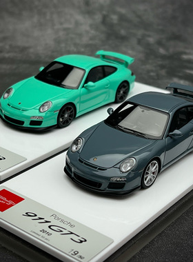 沙沙汽车模型Makeup MU1:43 保时捷911（997.2）GT3 2010树脂收藏