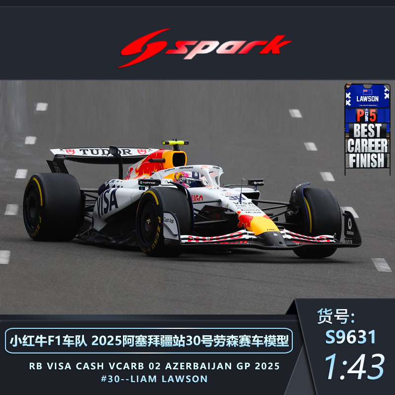 SPARK阿塞拜疆站30劳森赛车模型