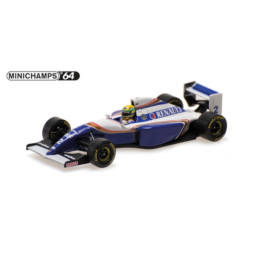 定金迷你切1:64 威廉姆斯FW16 埃尔顿1994保罗里卡德测试赛车模型