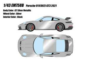 保时捷911 定金 GT3 992 2021树脂汽车模型收藏品 Makeup