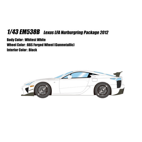 定金 MU makeup 1:43 雷克萨斯 LFA 2012 汽车模型摆件送礼树脂