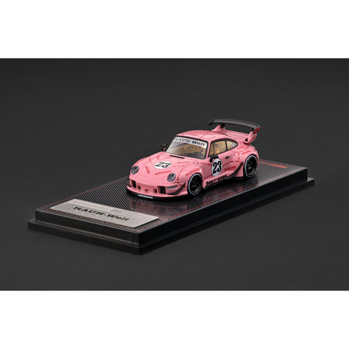定金 IG 1:64 RWB 993 哑光黑/粉 汽车模型摆件送礼合金