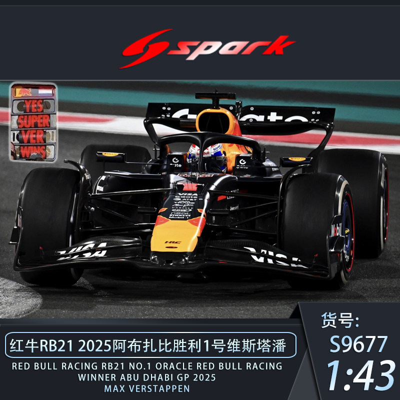 SPARK红牛RB21阿布扎比维斯塔潘